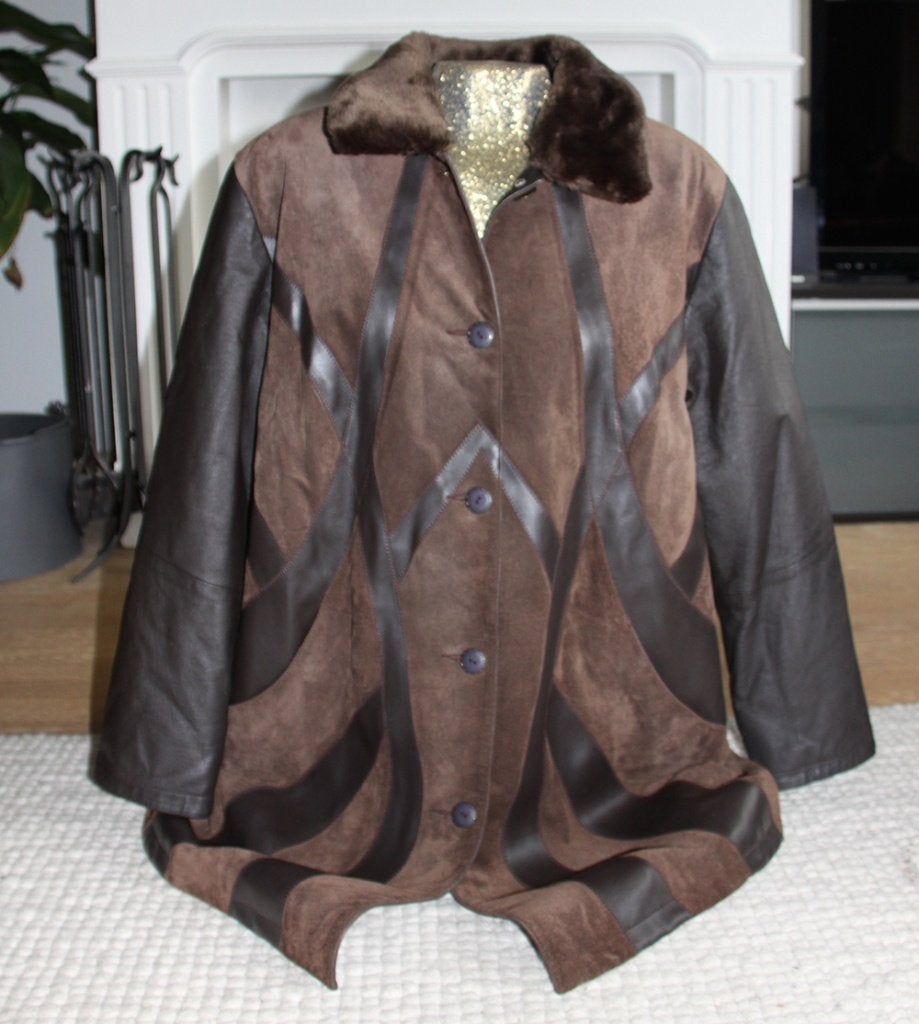 Prachtige Leren Giorgio Mobiani Jas (Maat 50) € 65,-, Verzenden, Maat 46/48 (XL) of groter, Zo goed als nieuw, Giorgio Mobiani