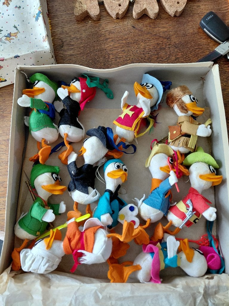 lot - Fadap flexibele vilten pop - Donald Duck, Ophalen of Verzenden, Donald Duck, Zo goed als nieuw, Beeldje of Figuurtje