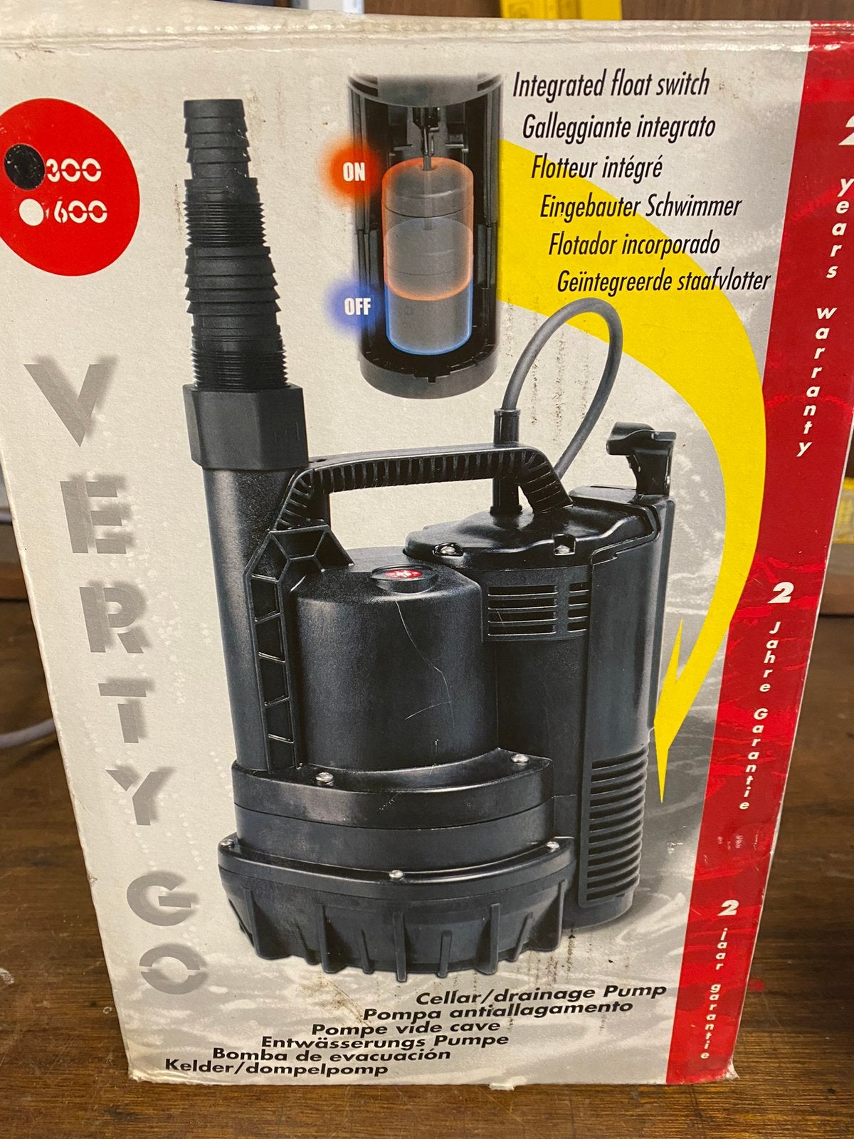 Dompelpomp VERTY GO 300, Tuin en Terras, Ophalen of Verzenden, Nieuw, Dompelpomp