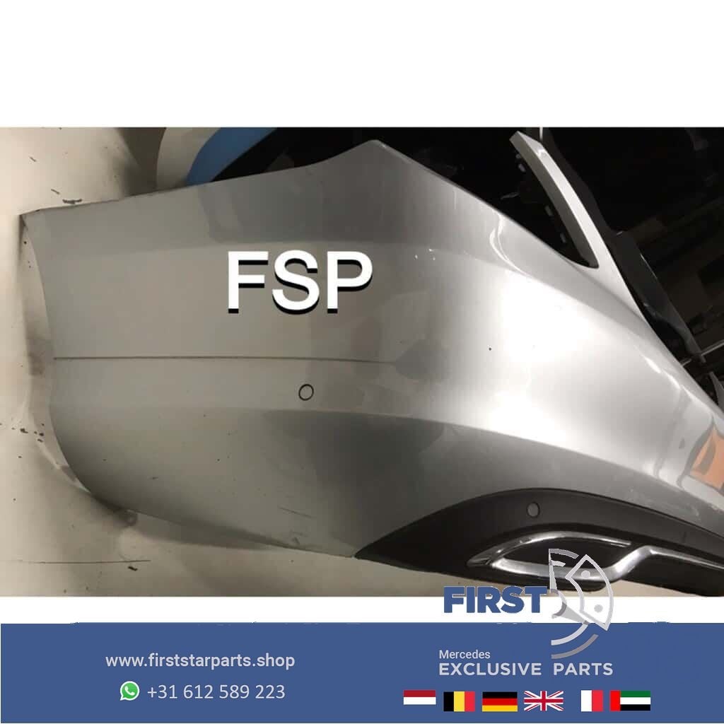 W205 achterbumper Mercedes C Klasse 2014-2019 zwart wit grij, Gebruikt, -, Ophalen of Verzenden, Achter