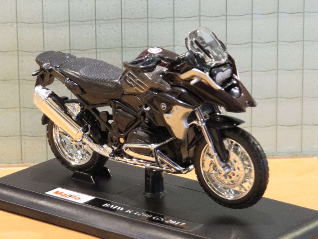 BMW R1200GS R1200 GS Ebenholz 1:18 maisto, Ophalen of Verzenden, Nieuw, Motor, Maisto