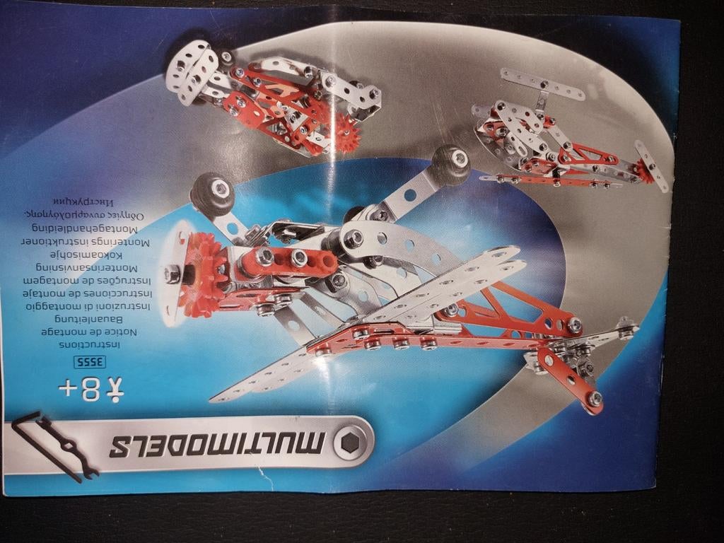 Mécano 3 modèles :  avion, helicoptere, complet