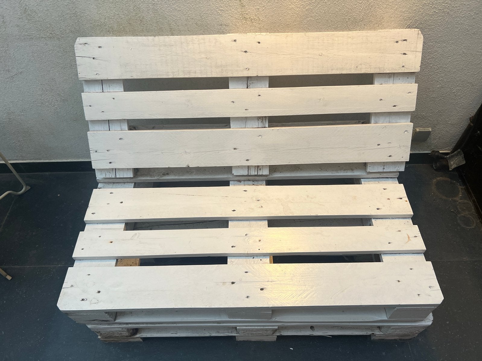 Palettes - fauteil de jardin, Jardin & Terrasse, Enlèvement, Utilisé