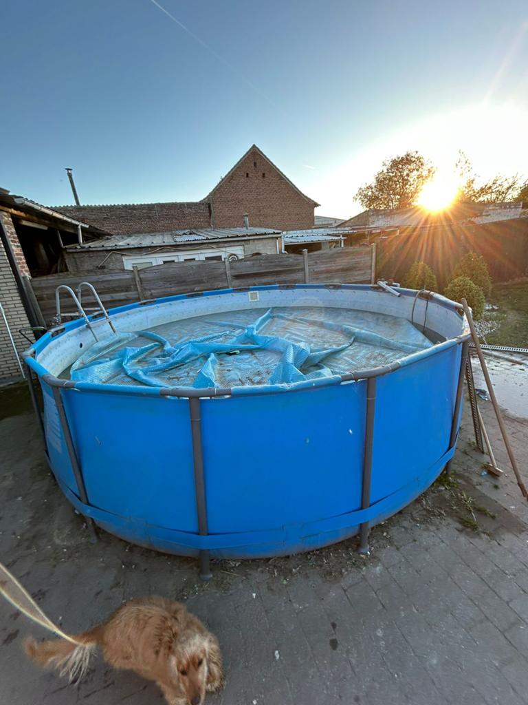 Zwembad te koop, Gebruikt, Rond, Ophalen, 120 cm of meer