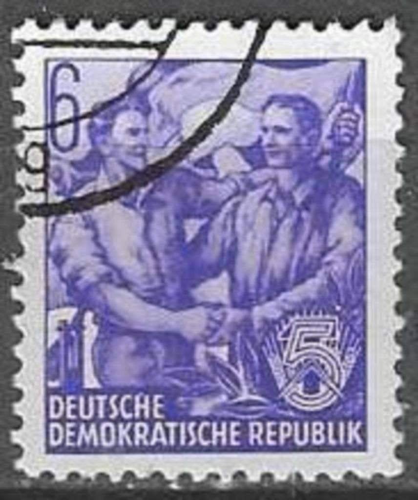 Duitsland DDR 1954 - Yvert 150 - Vijfjarenplan (ST), Verzenden, DDR, Gestempeld