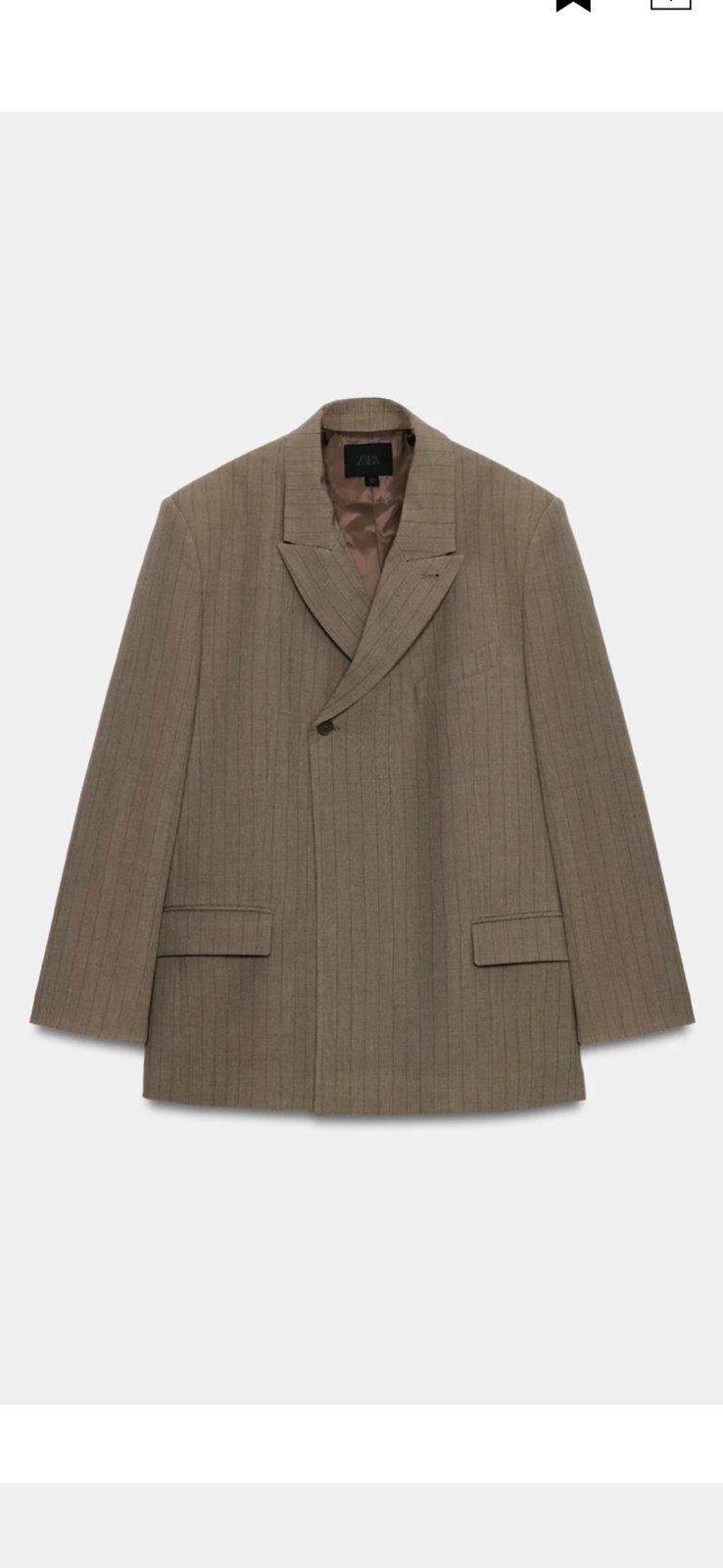 Zara blazer, Neuf, Enlèvement ou Envoi, Taille 36 (S), Brun