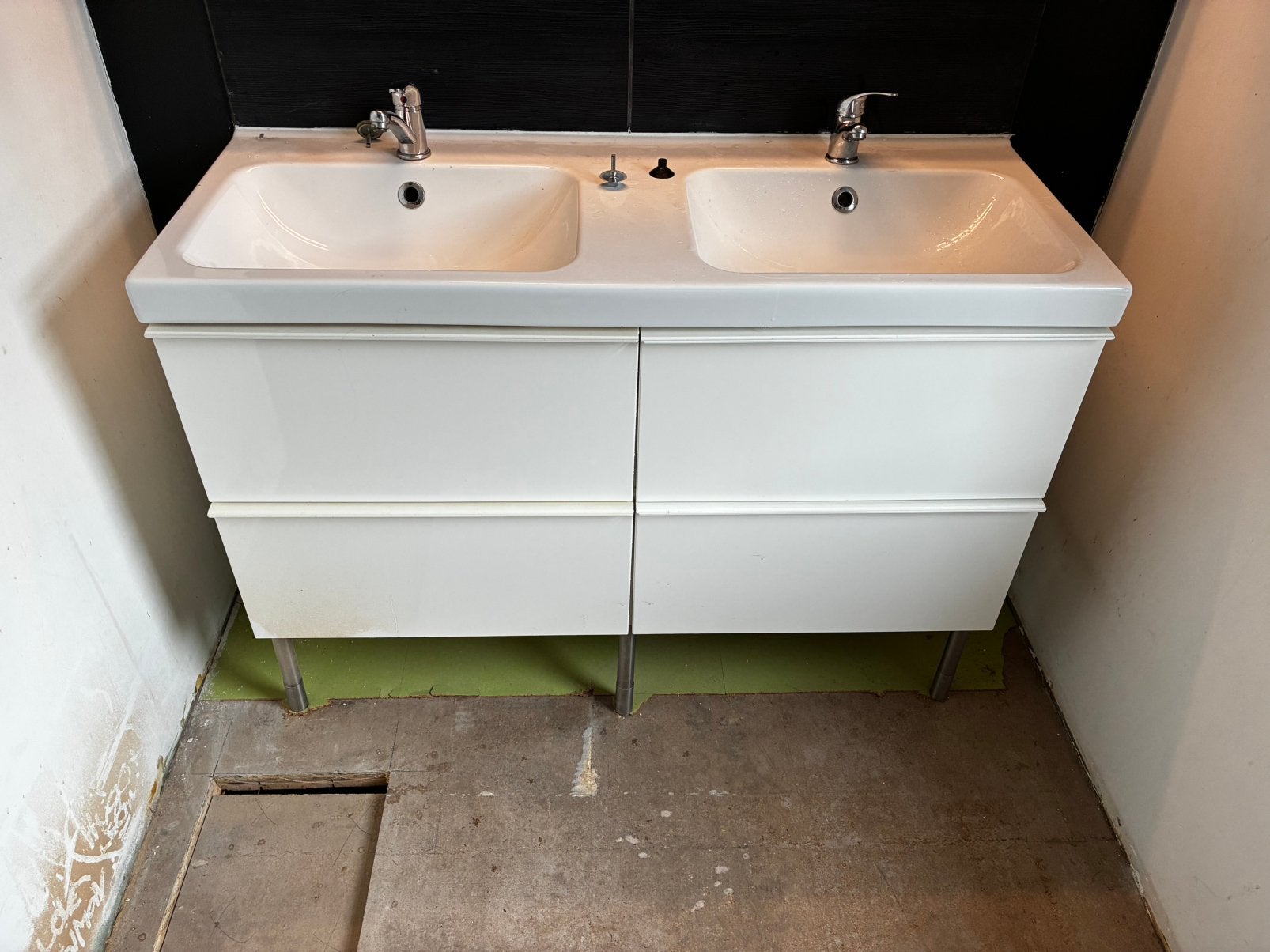 Meuble salle de bains double évier, Maison & Meubles, Salle de bain | Meubles de Salle de bain, Enlèvement, Utilisé, Meuble lavabo