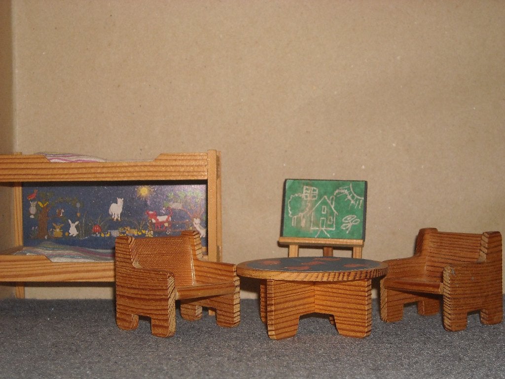 Lisa of Denmark kinderkamer - past in Lundby, Collections, Enlèvement ou Envoi, Utilisé