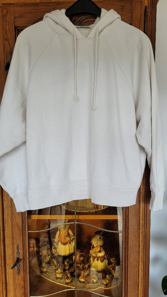 sweat à capuche dame taille S Oversize Zara, Vêtements | Femmes, Enlèvement ou Envoi, Porté, Blanc, Zara