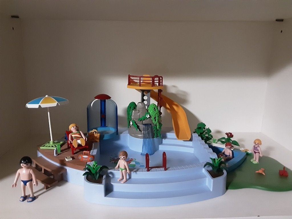 Piscine PlayMobil avec douche - complète, Enlèvement ou Envoi, Comme neuf, Kit complet, Autres types