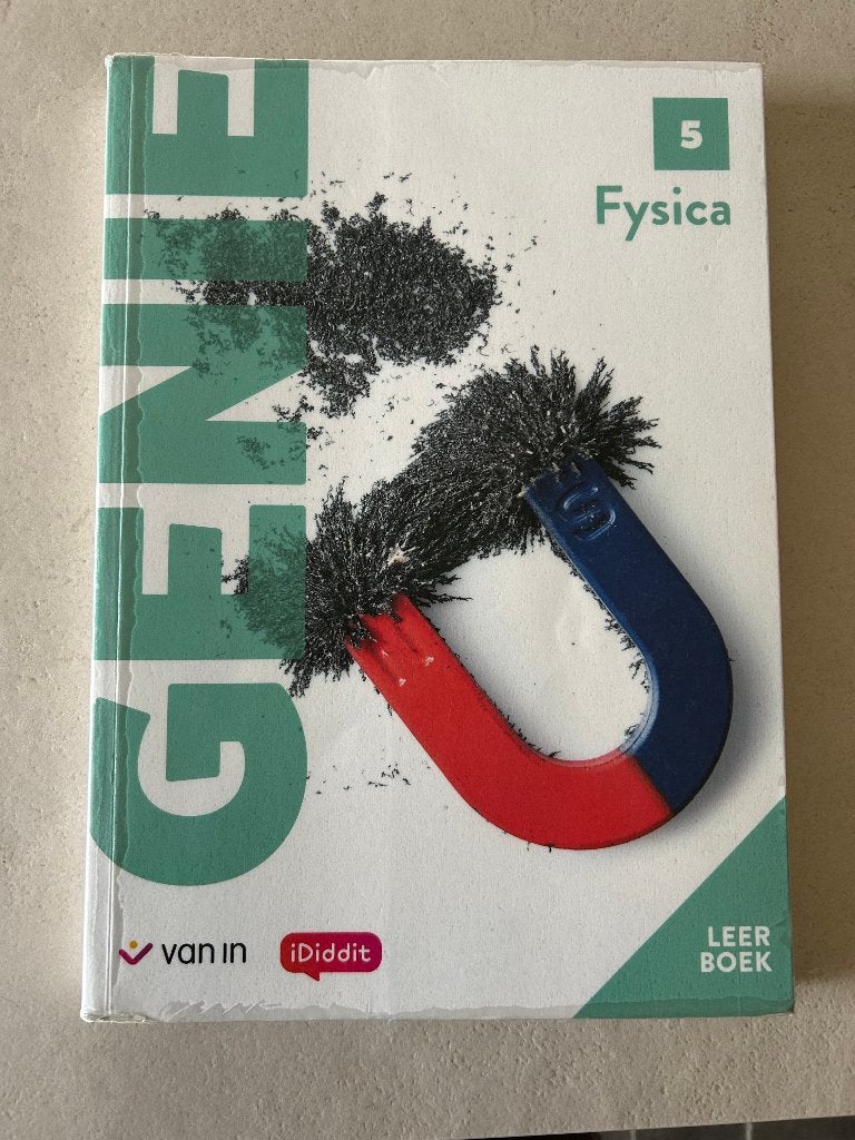 schoolboek GENIE fysica 5, Livres, Livres scolaires, Physique, Utilisé, Secondaire, Enlèvement