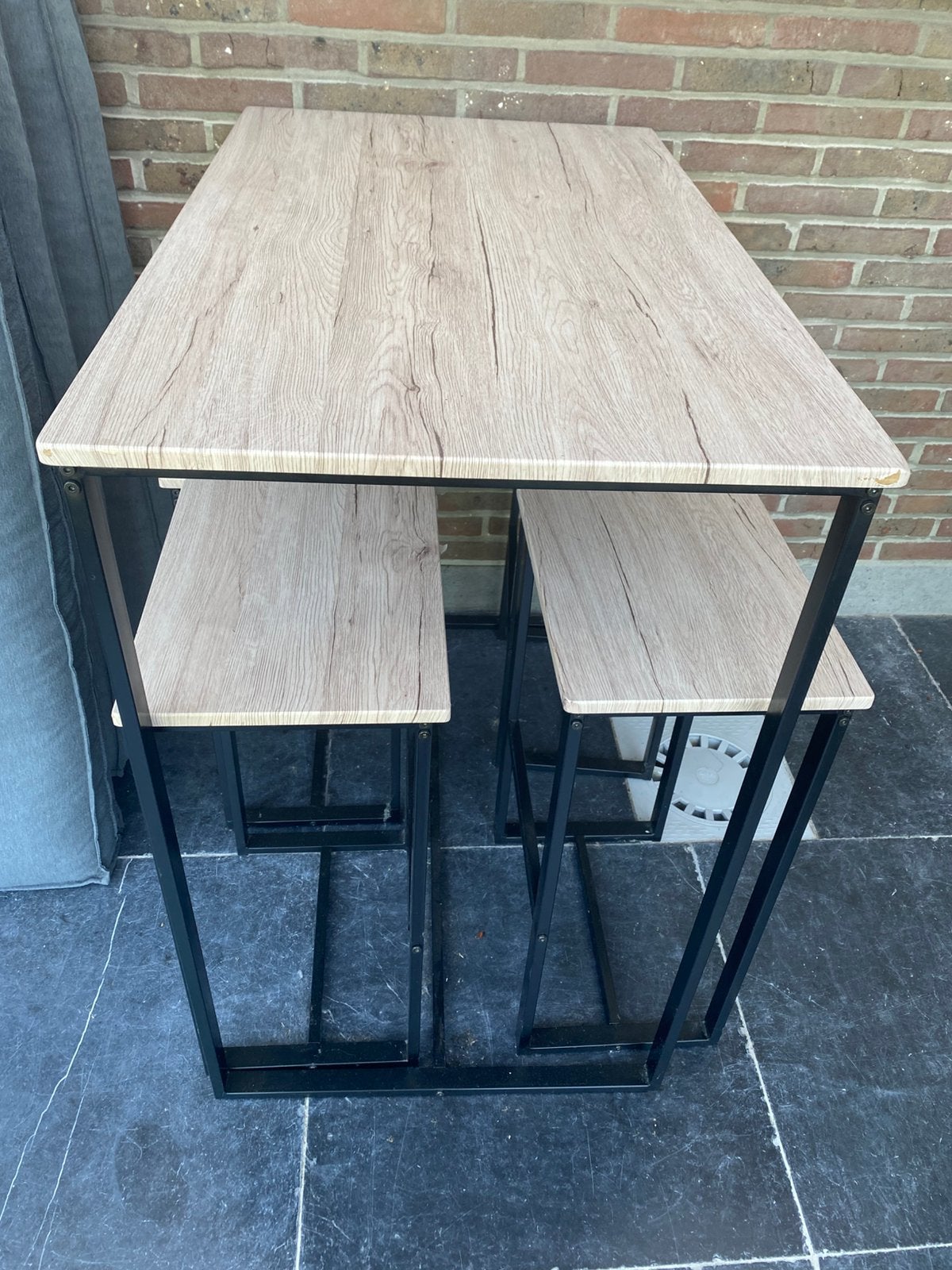 Hoge tafel met stoelen, Ophalen, Gebruikt