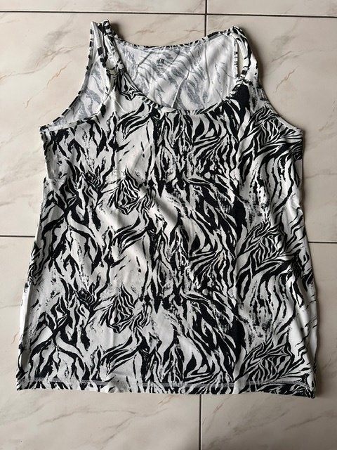 Topje H&M Mama maat XL (nr7500), Kleding | Dames, Zwangerschapskleding, Gedragen, Shirt of Top, Maat 46/48 (XL) of groter, Zwart