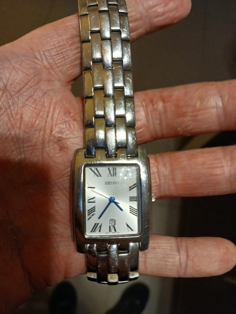 Seiko Horloge, Handtassen en Accessoires, Horloges | Dames, Ophalen, Staal, Polshorloge, Zo goed als nieuw