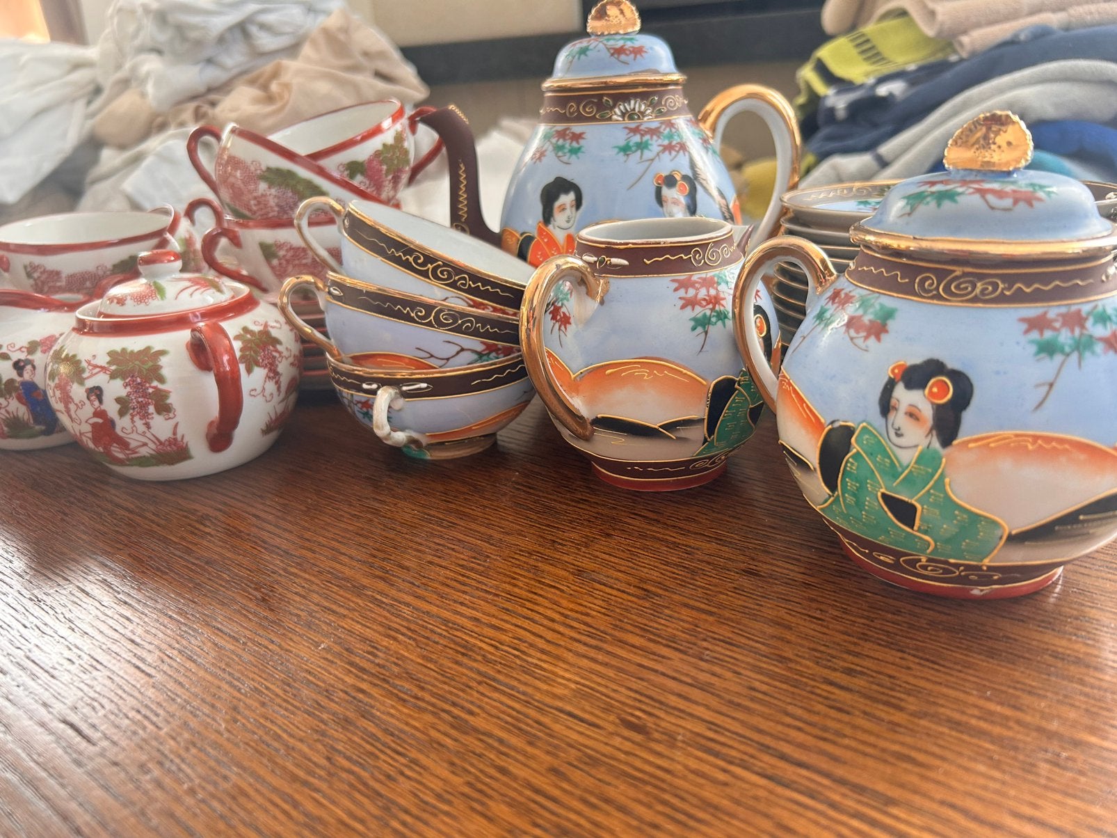 Service à café/thé en porcelaine asiatique, Antiquités & Art, Enlèvement ou Envoi