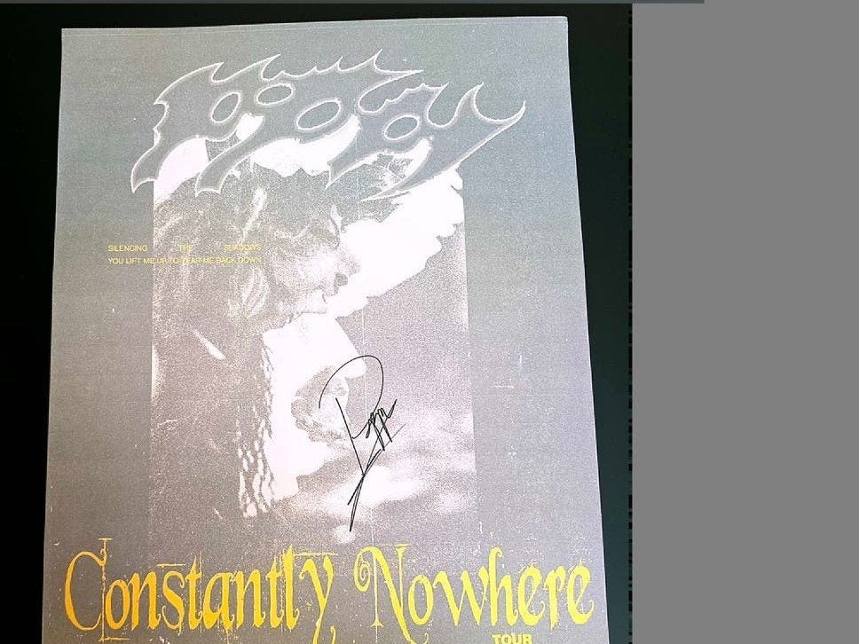 Gesigneerde poster Poppy van Constantly Nowhere Tour, Ophalen of Verzenden
