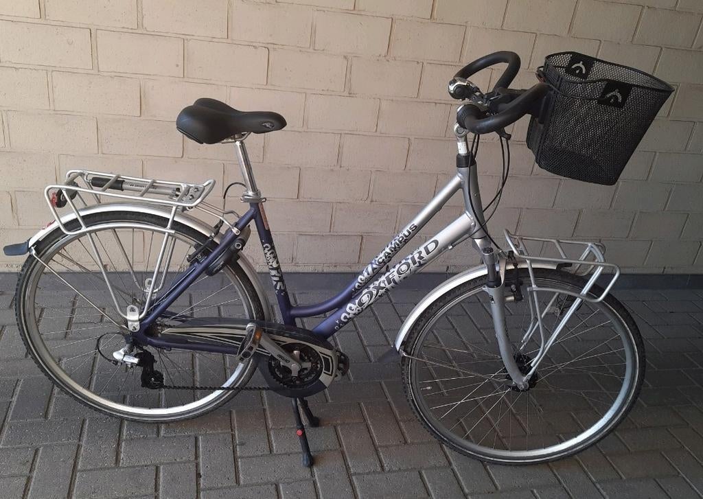 Damesfiets Oxford Campus, Fietsen en Brommers, Velgrem, 47 tot 50 cm, Versnellingen, Zo goed als nieuw