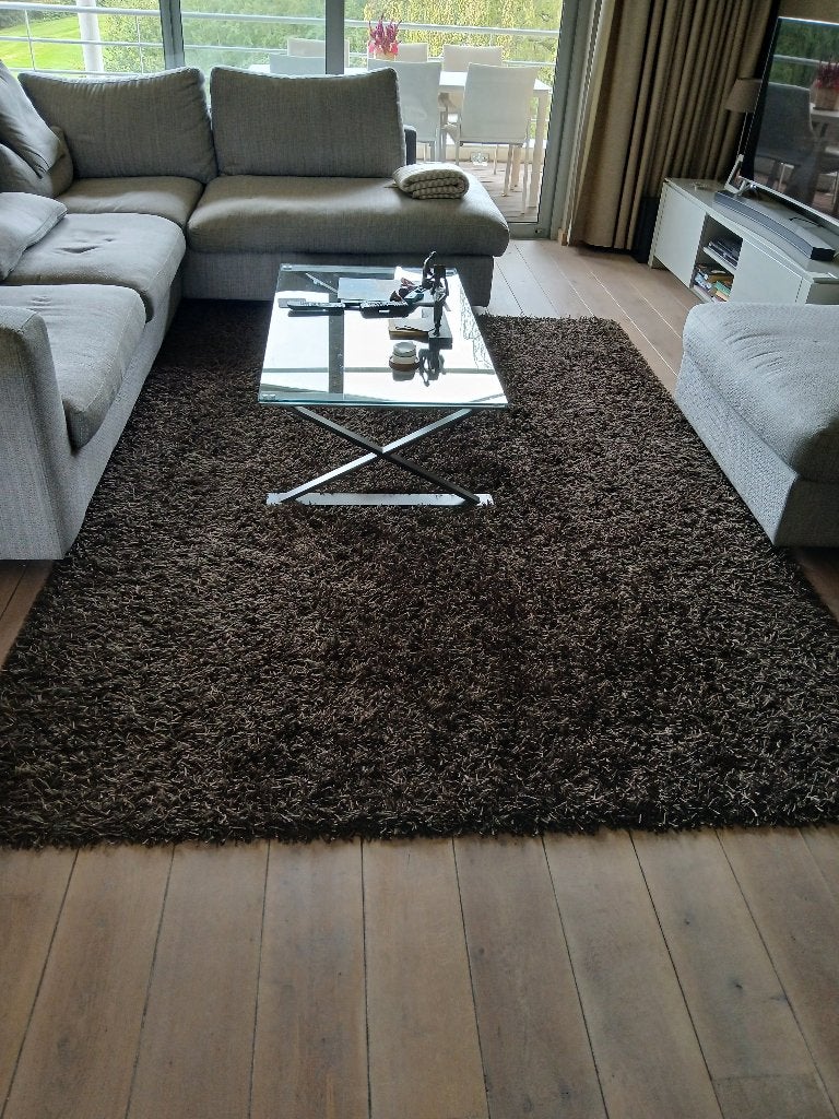 Bruin tapijt in zeer goede staat, Ophalen, Bruin, 200 cm of meer, Zo goed als nieuw