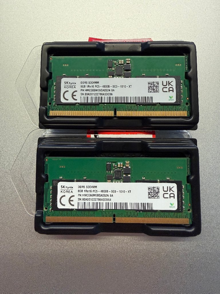 16GB (2x8GB) DDR5-4800 laptopgeheugen SK hynix – Ongebruikt, Verzenden, Info@skhynix.com, Nieuw, DDR5