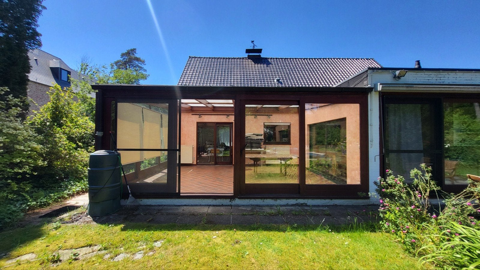 Houten veranda dubbel glas, Ophalen, Veranda