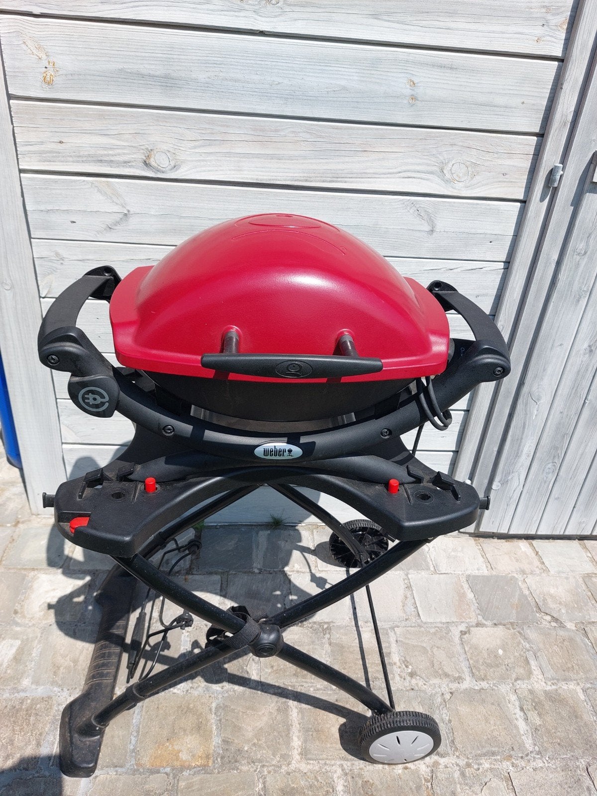 Weber bbq op elektriciteit, inc. accessoires,  gebruiksklaar, Tuin en Terras, Elektrische barbecues, Ophalen
