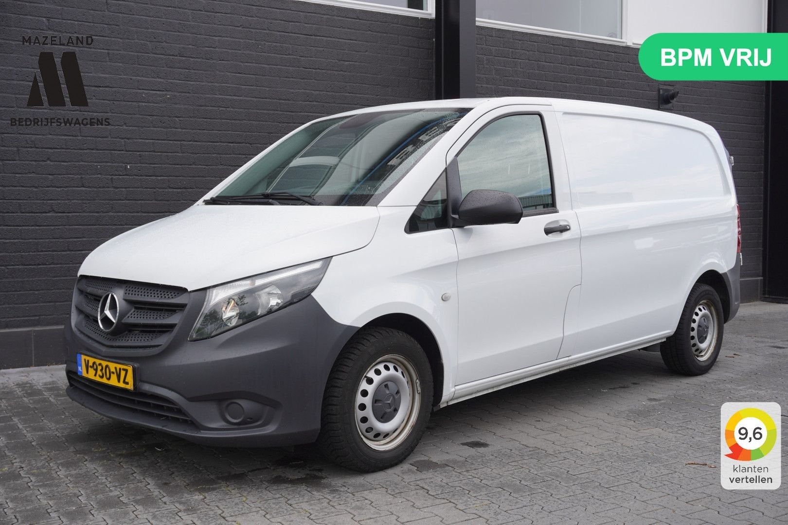 Mercedes-Benz Vito 109 CDI - EURO 6 - Airco - Navi - Cruise, 164 g/km, Wit, Mercedes-Benz, Bedrijf