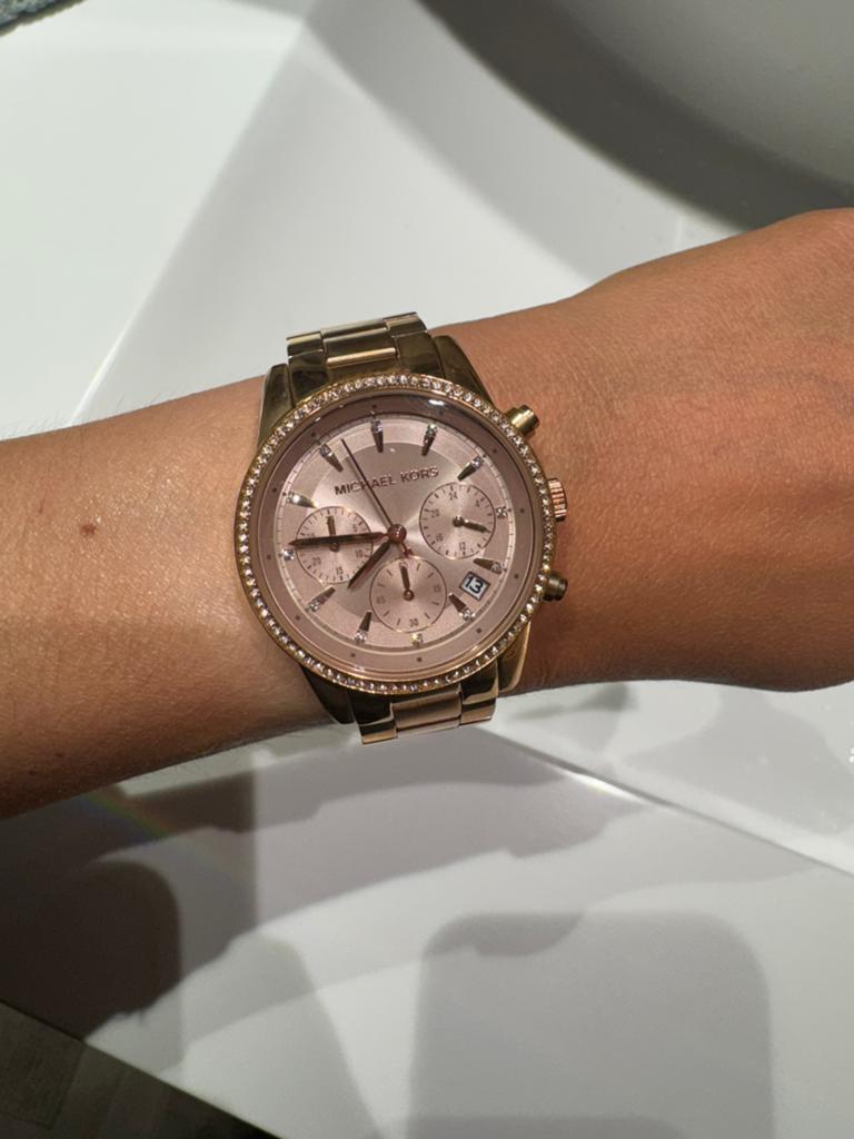 Horloge Michael Kors, Handtassen en Accessoires, Horloges | Dames, Ophalen, Zo goed als nieuw