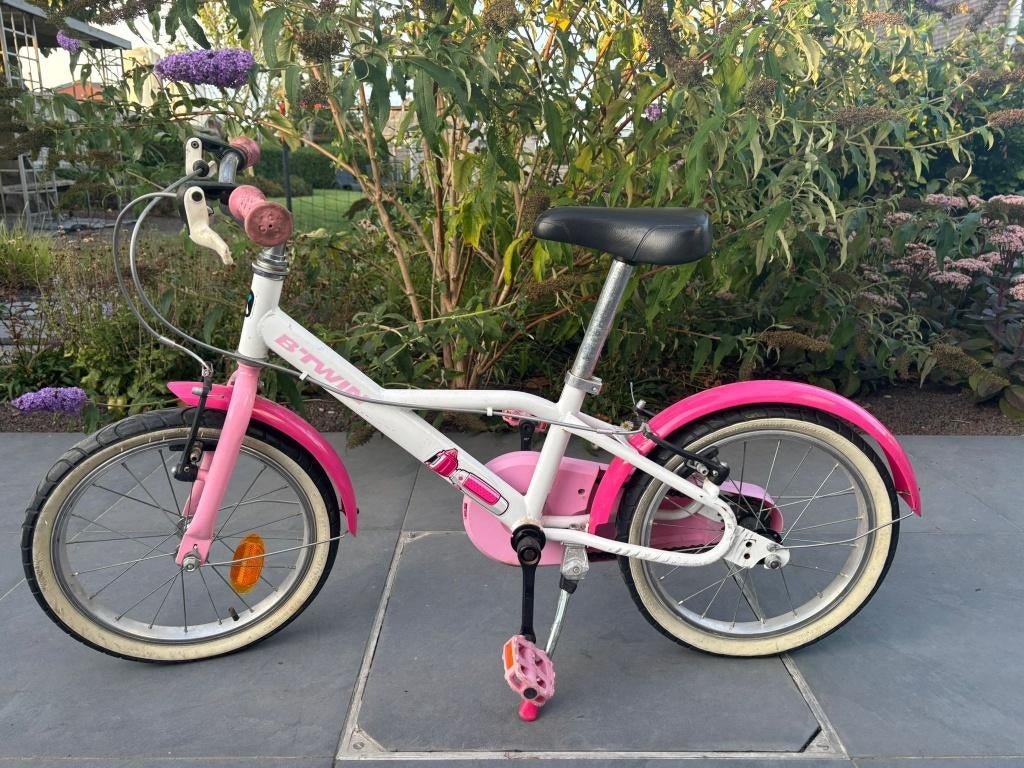 Kinderfiets btwin 4-6 jaar 16 inch, Fietsen en Brommers, Fietsen | Kinderfietsjes, Ophalen, B-twin, Zijwieltjes, 16 tot 20 inch