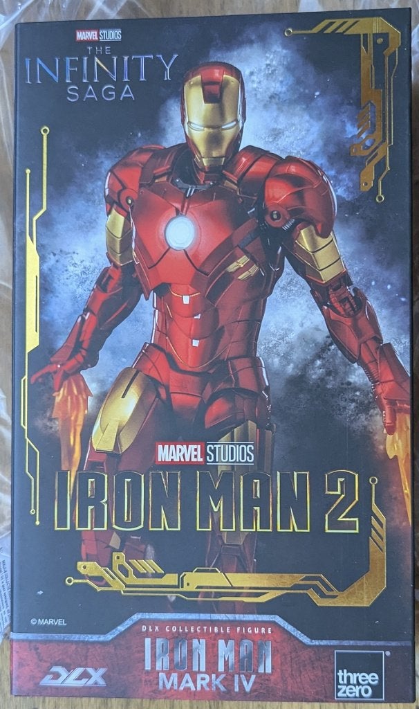 threezero DLX Iron Man Mark IV / 4 Marvel Avengers, Envoi, Comme neuf