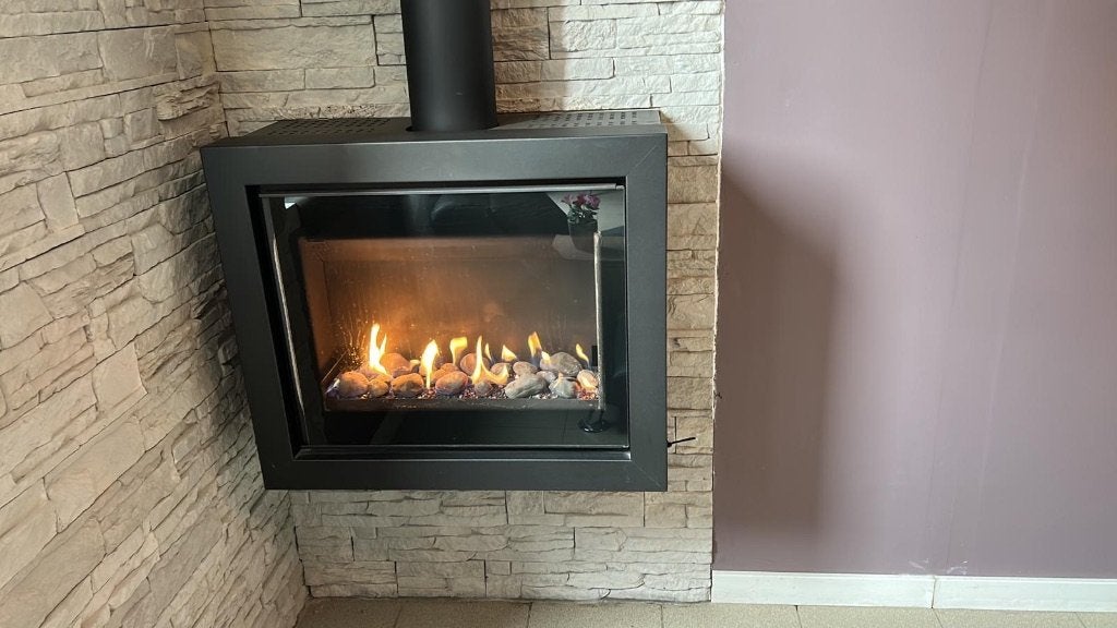 GasKachel zo goed als nieuw, Comme neuf, Enlèvement, Chauffage à gaz, Suspendu