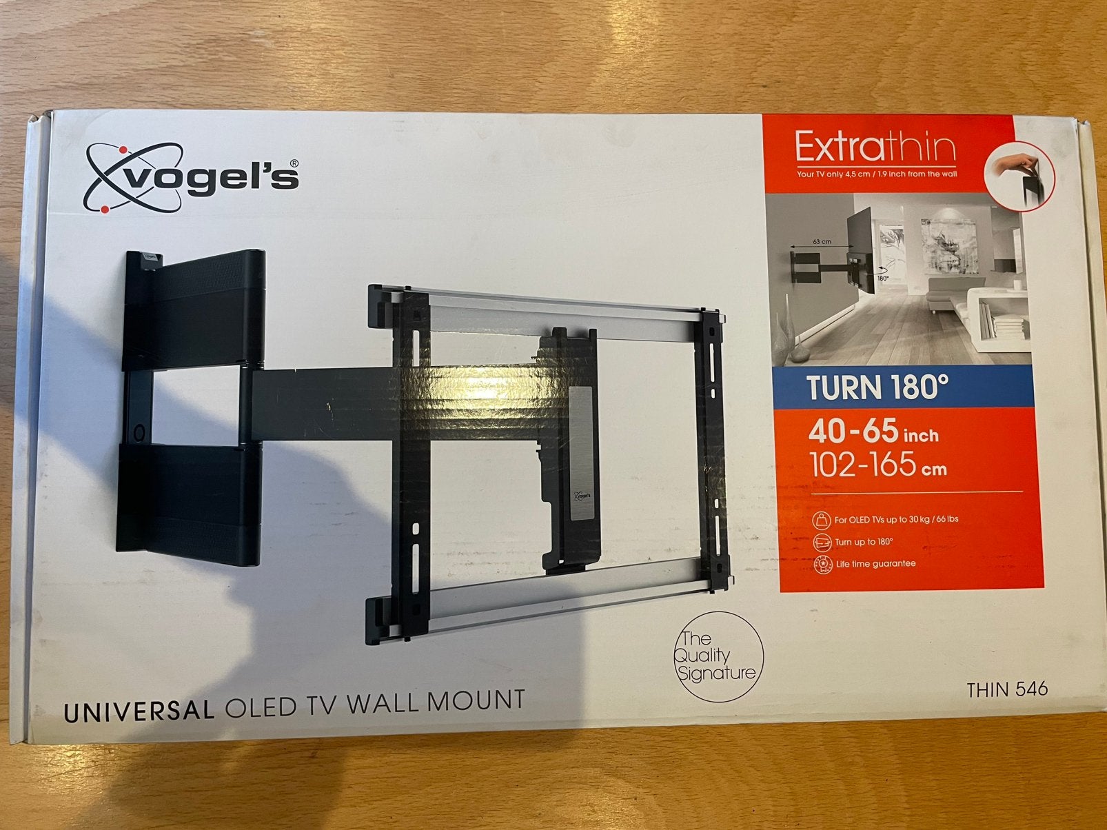 Support TV Vogel’s THIN 546 + support barre de son, 40 à 65”, TV, Hi-fi & Vidéo, Enlèvement ou Envoi, Utilisé