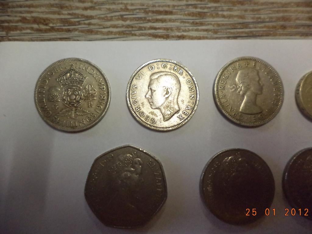 av lot de 9 pieces anglaise 7.00 euro le lot, Ophalen of Verzenden, Overige landen, Losse munt