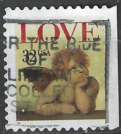États-Unis 1995 - Yvert 2335 R - Cupidon - Amour - 32 c (ST), Envoi, Affranchi