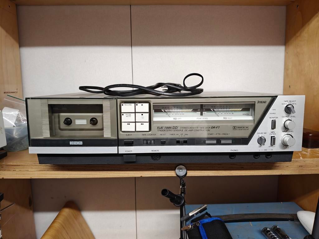 Denon DR-F7 direct drive cassettedeck, Audio, Tv en Foto, Cassettedecks, Ophalen of Verzenden, Enkel, Denon, Tiptoetsen