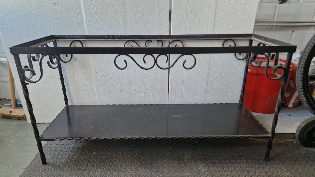 metalen staander voor 1m20 bak, Ophalen, Gebruikt