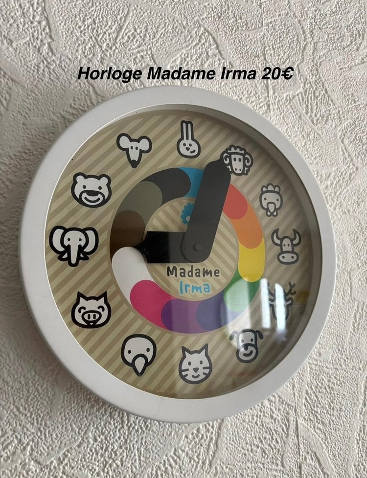 Horloge pédagogique madame irma, Enlèvement ou Envoi, Comme neuf