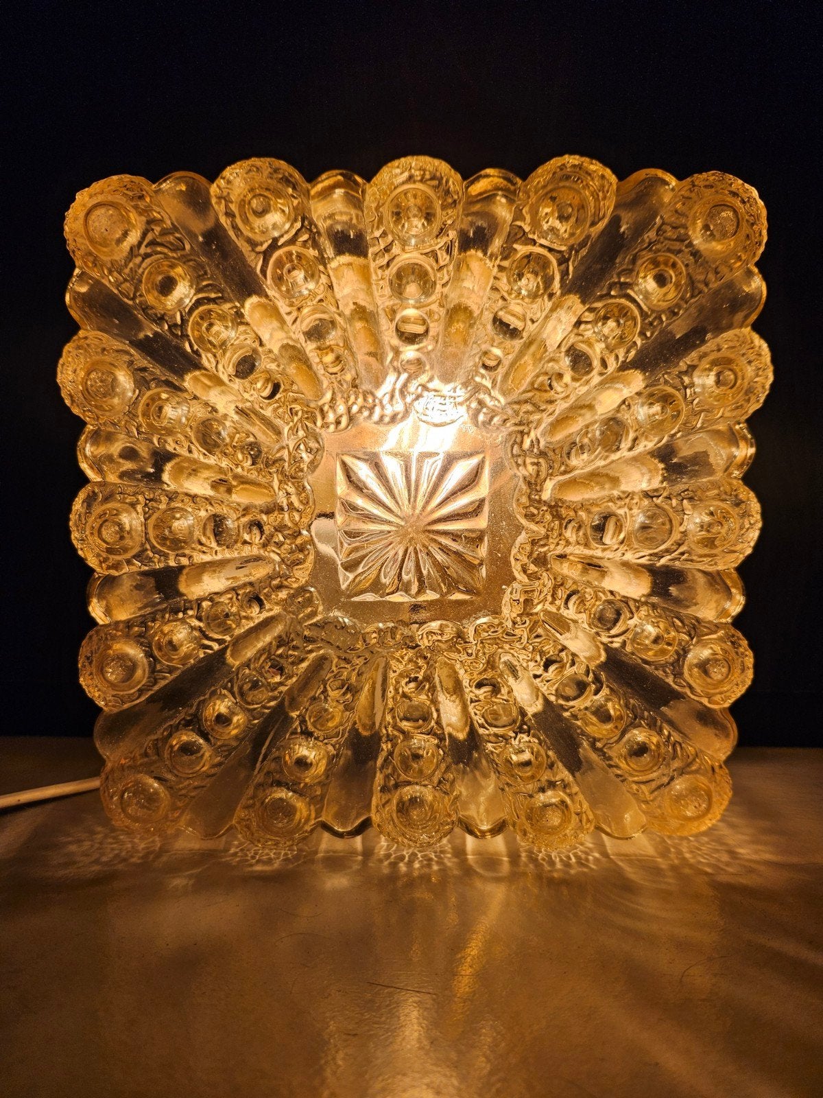 Lampe murale ou plafonnier vintage RZB des années 60/70, Enlèvement ou Envoi, Verre