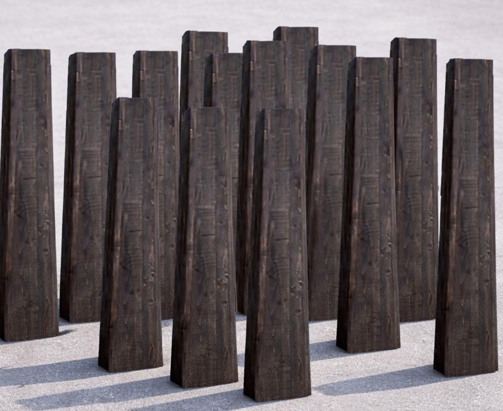 20 houten staanders/sokkels H140 cm, Ophalen, Nieuw, Minder dan 180 cm, Overige typen