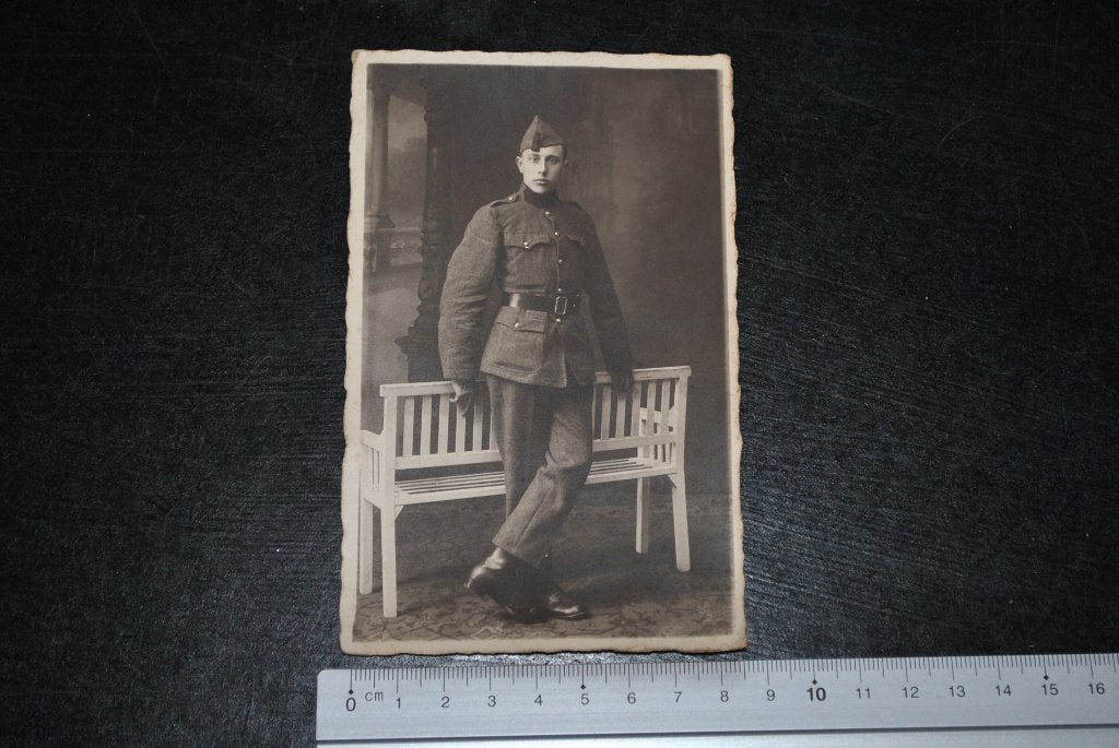 Photo carte soldat militaire armée belge photographe, Enlèvement ou Envoi, Autres, Photo ou Poster