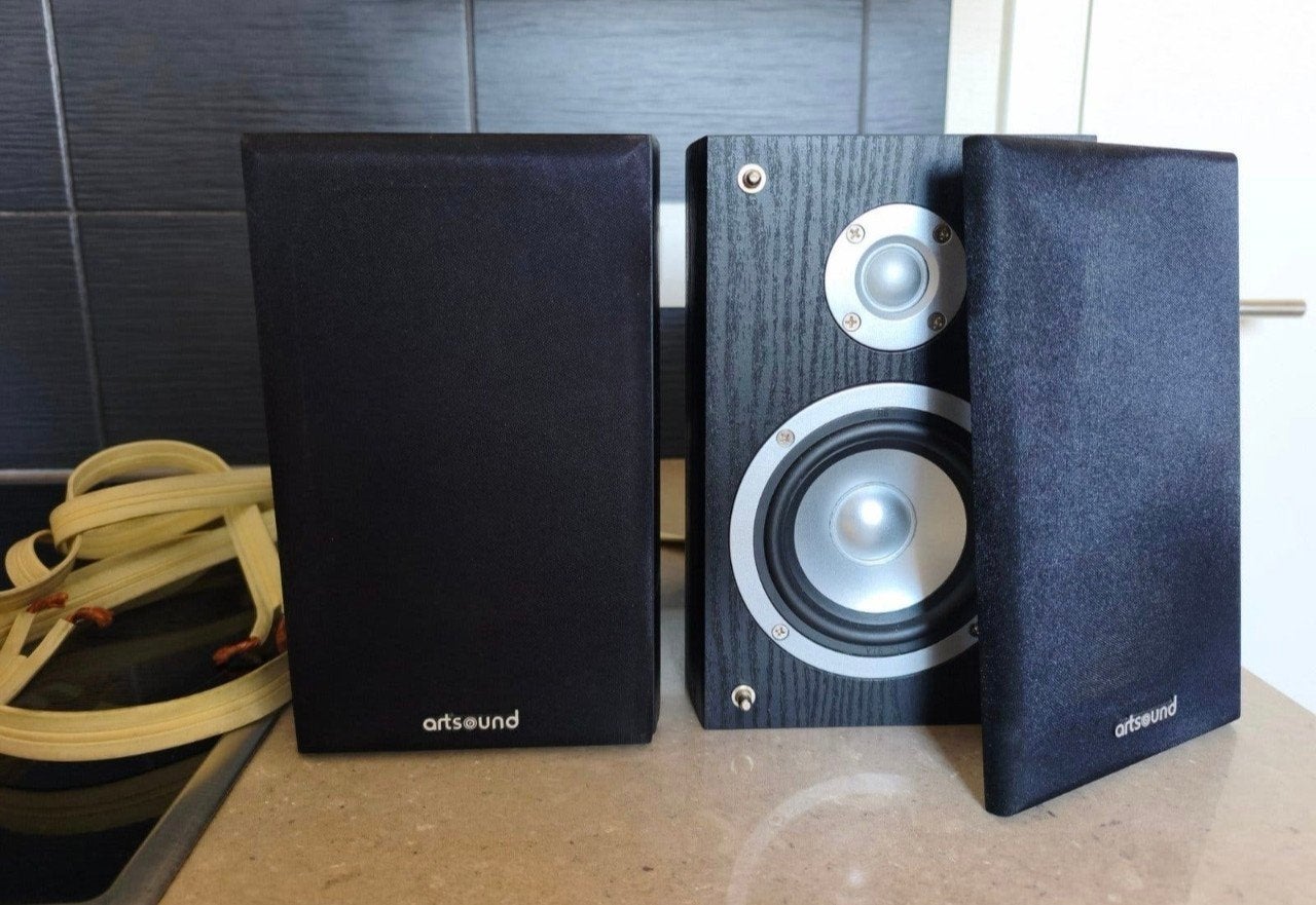 Speakers artsound, Inclusief kabels, Ophalen, Zo goed als nieuw, Stereo speakers