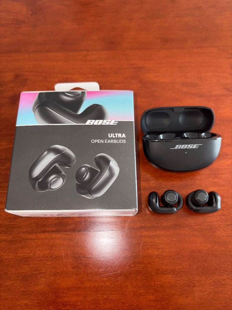 Écouteurs Bose Ultra Open Earbuds Noir, Bose, Comme neuf, Enlèvement, Intra-auriculaires (Earbuds)