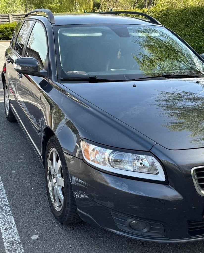 Volvo V50 2.0D (2008) - Euro 5, Auto's, Volvo, Euro 5, Zwart, Leder, 5 deurs
