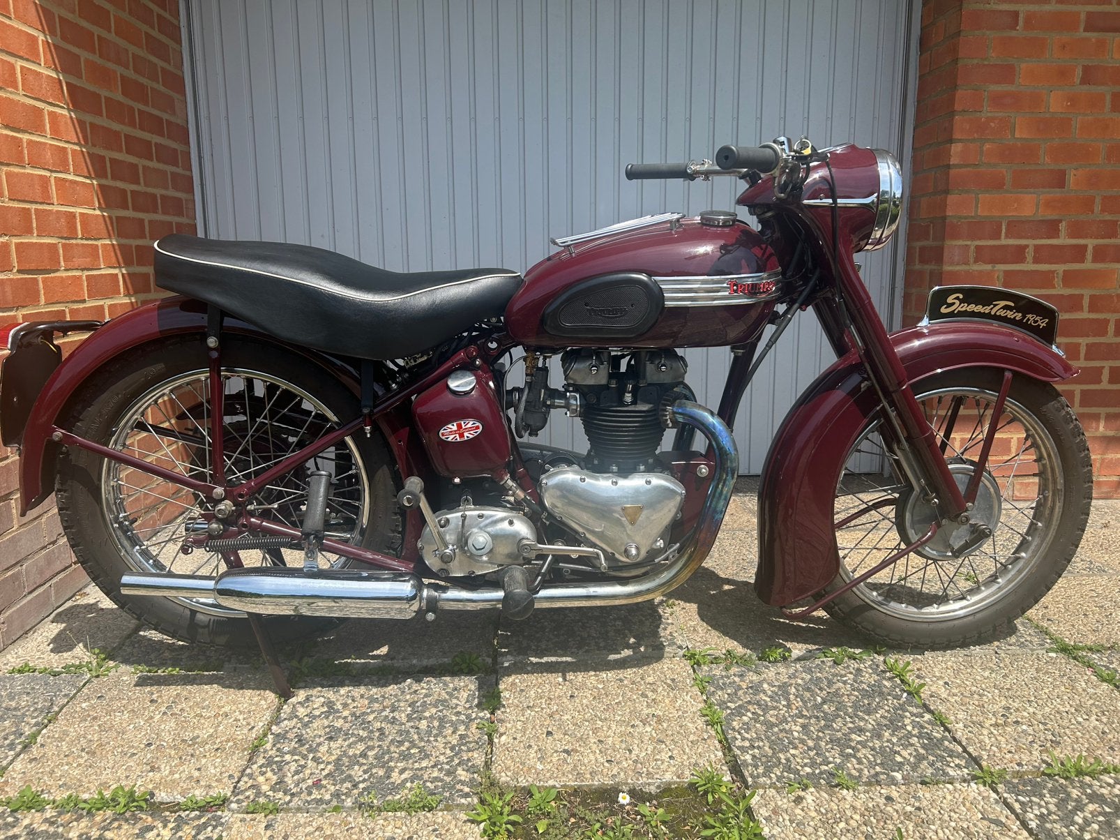Moto triumph speedtwin 5t 1954 rigide tourne roule parfaite, Neuf