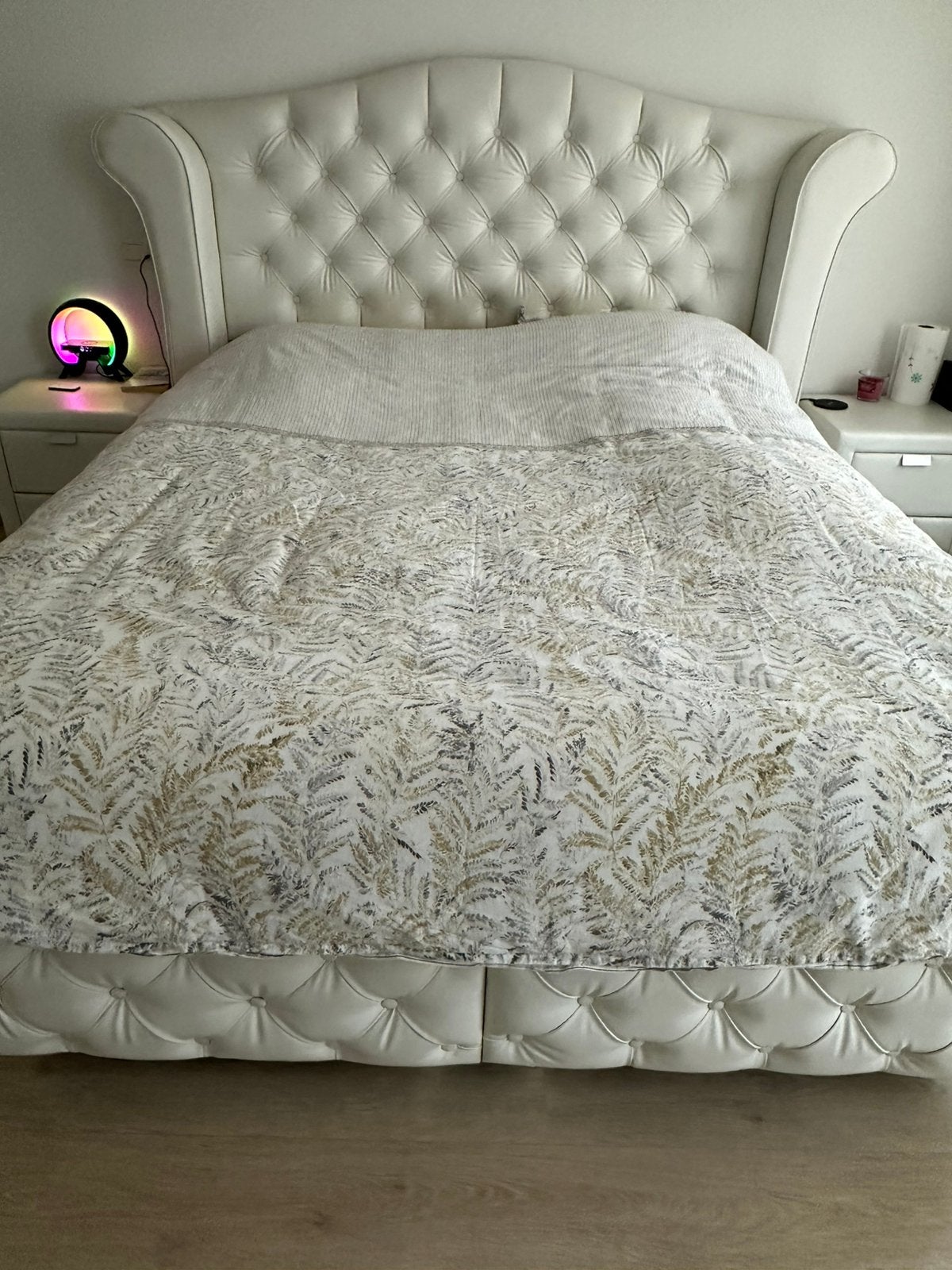 160/200 matelas, base et matelas, Maison & Meubles, Enlèvement ou Envoi, Comme neuf, 200 cm, Blanc