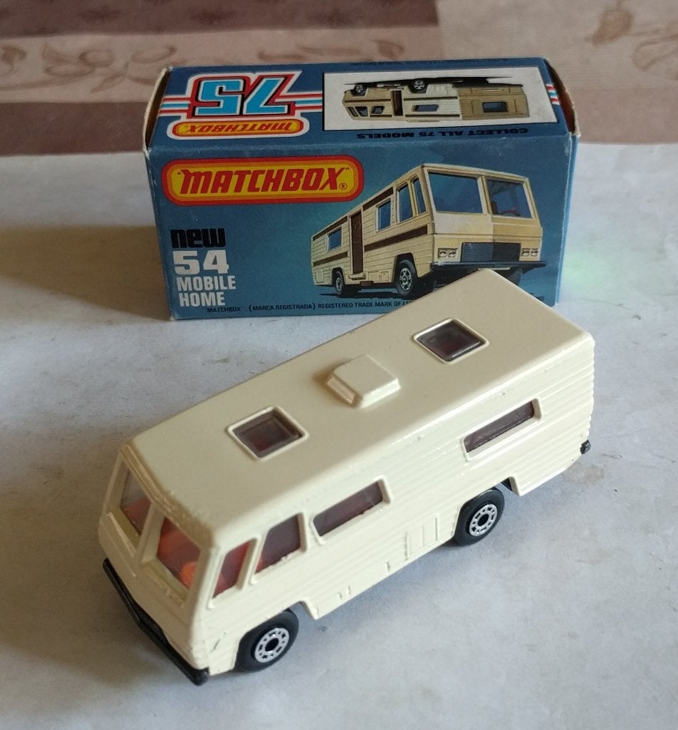 Matchbox #54 Mobile Home, Ophalen of Verzenden, Zo goed als nieuw, Bus of Vrachtwagen