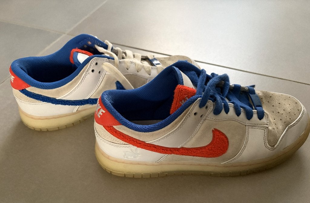 Nike Dunk Low Retro PRM, maat 42.5, Enlèvement ou Envoi, Nike, Comme neuf, Blanc