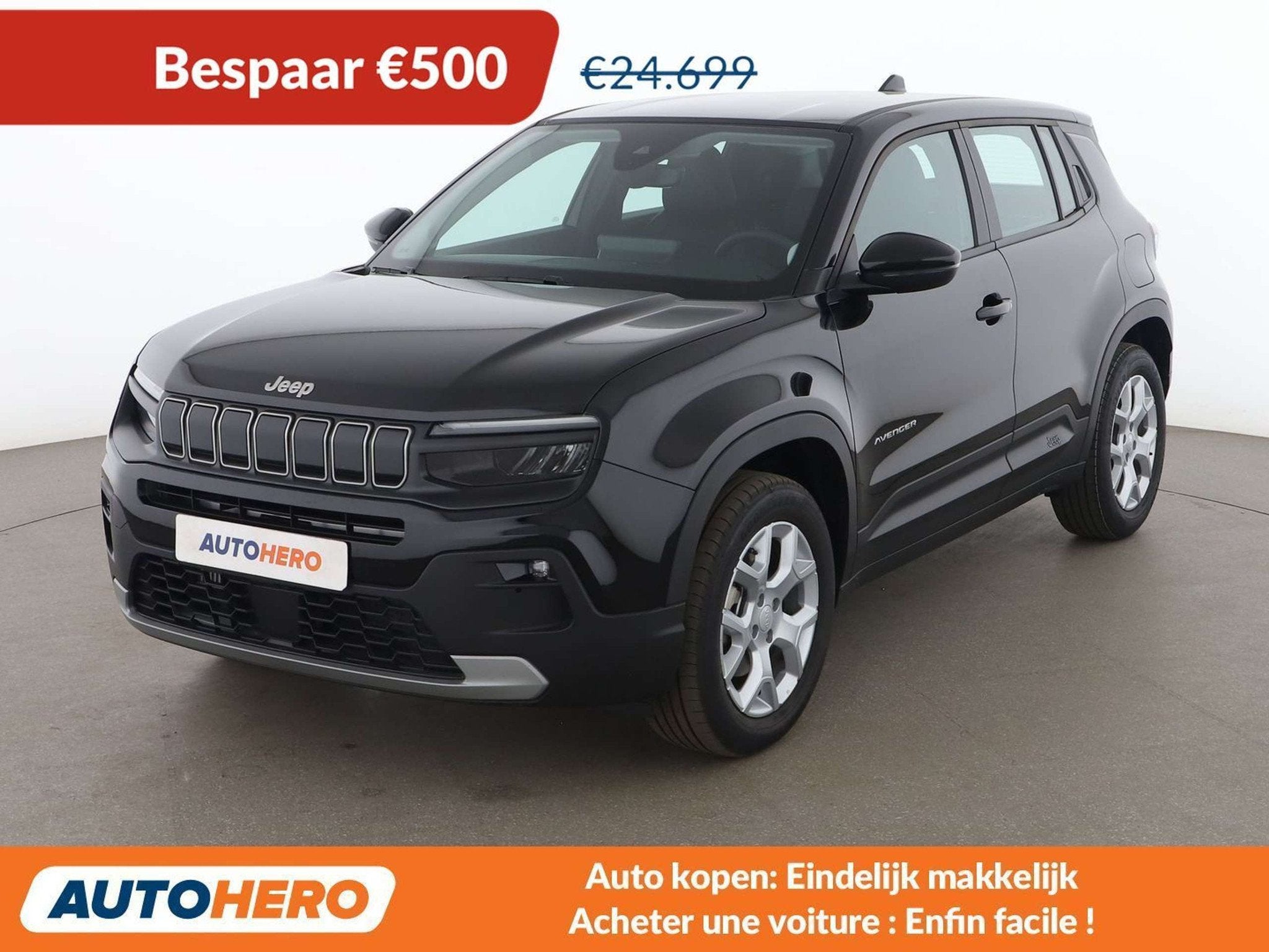 Jeep Avenger 1.2 Mild-Hybrid Altitude (bj 2025, automaat), Auto's, Jeep, Gebruikt, 1288 kg, 1199 cc, Zwart