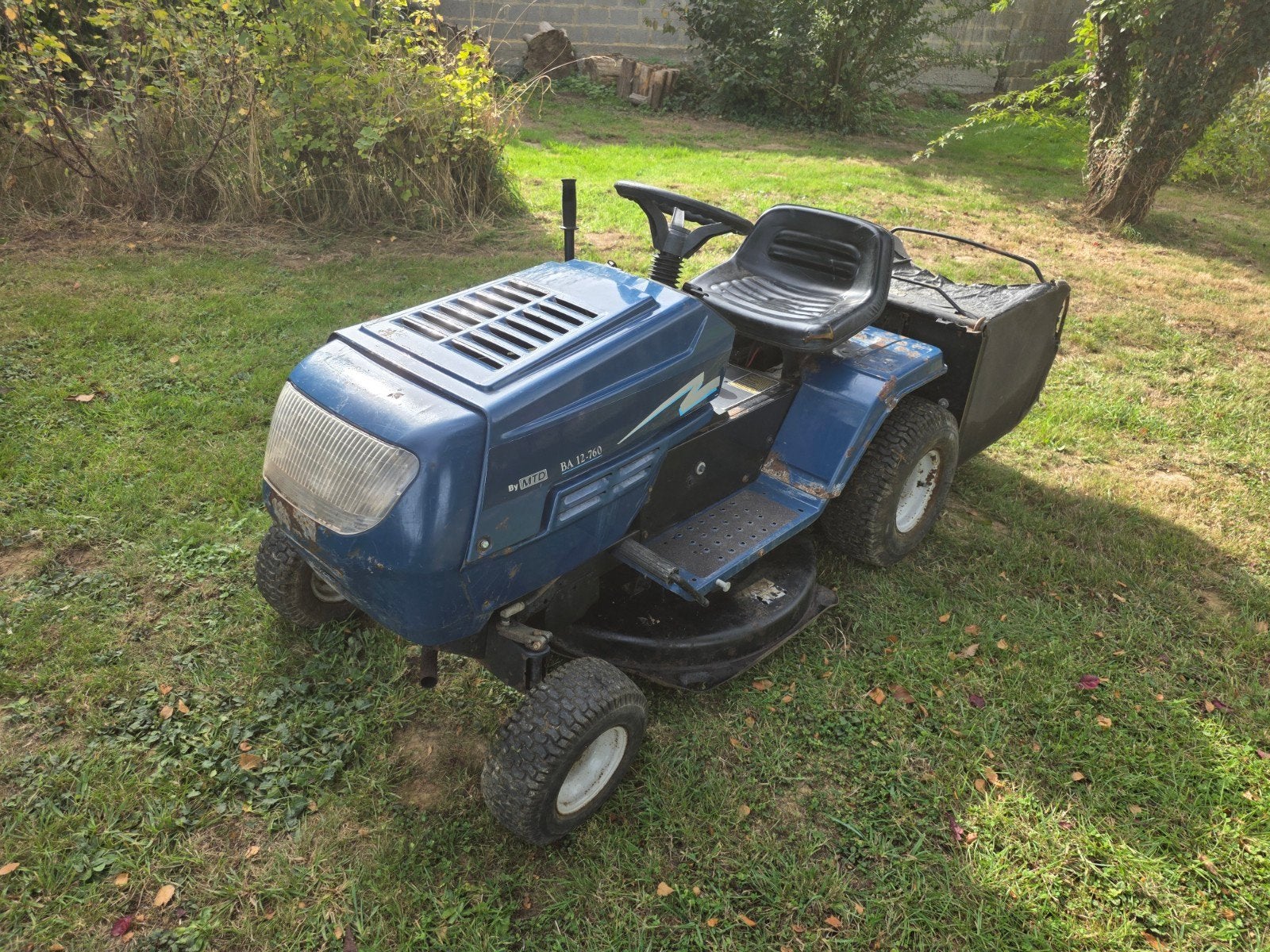 Tracteur tondeuse Mtd, Enlèvement
