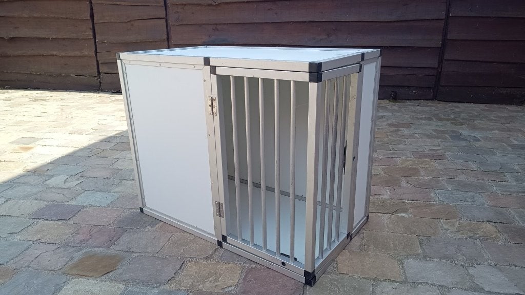 Stevige aluminium hondenbench, Dieren en Toebehoren, Ophalen, Gebruikt