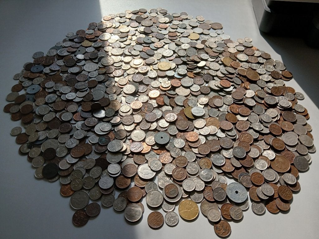 Grote munten verzameling + biljetten., Postzegels en Munten, Munten en Bankbiljetten | Verzamelingen, Ophalen, Munten